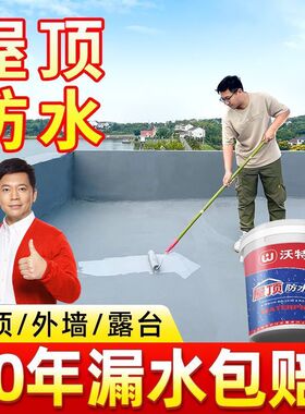 沃特浦防水涂料屋顶防水胶水楼顶外墙裂缝漏水渗水屋顶防漏水材料