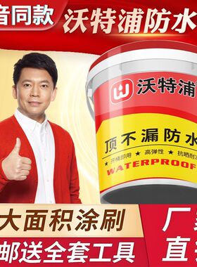 沃特浦顶不漏屋顶防水补漏材料楼顶裂缝渗水防晒房顶漏水专用防漏