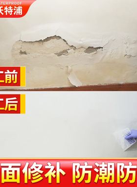 补墙膏墙面修补白色墙体潮湿掉落墙皮脱落修复腻子膏家用涂料神器