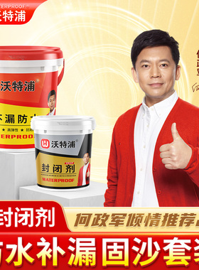沃特浦防水补漏材料屋顶专用防水涂料固沙剂水泥地面起沙墙面封闭