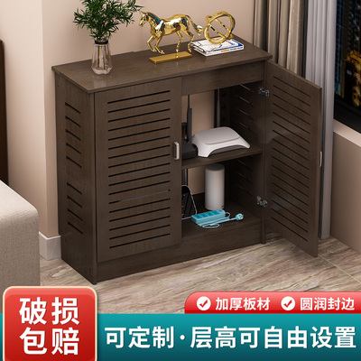 路由器机顶盒收纳柜落地多媒体弱电箱遮挡柜交换机光猫客厅电视柜