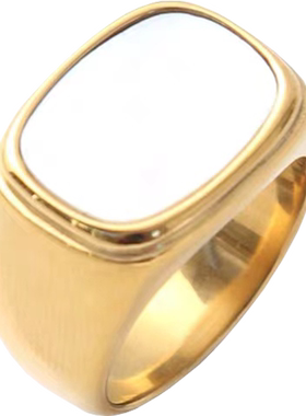 钛钢戒指不掉色轻奢小众高级感