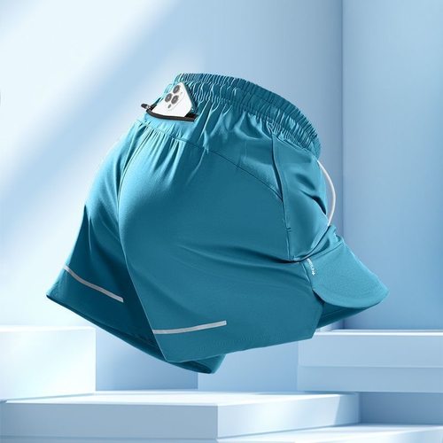 三分裤+速干+冰丝+透气+跑步短裤