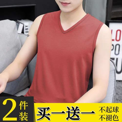 简约修身夏坎肩背心纯色无袖T恤