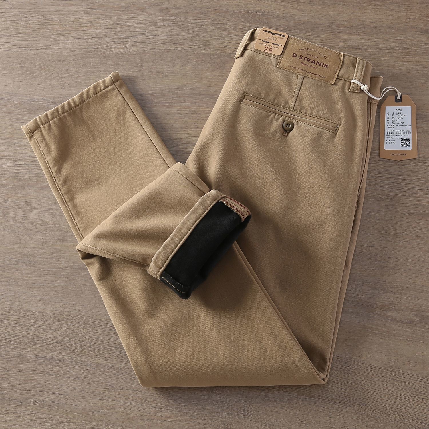 长裤+加绒+直筒+宽松+保暖+工装