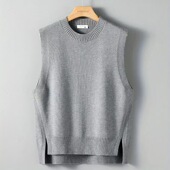 坎肩针织衫 开叉马甲背心毛衣男士 衬衫 内搭潮牌无袖 2025新款 春秋季