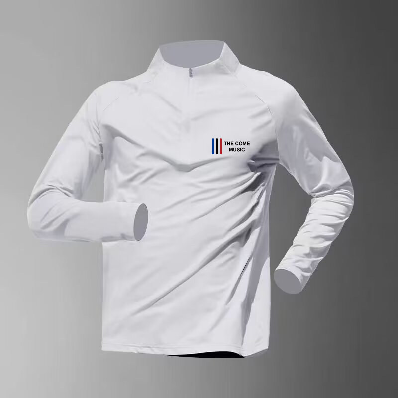 半拉链训练服跑步速干衣运动长袖t恤健身上衣田径体育骑行外套男,运动服/休闲服装,运动T恤,淘宝优惠券,粉丝福利购,淘宝优惠卷