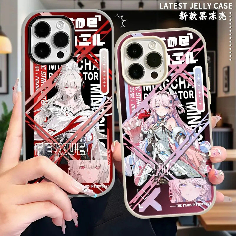 适用红米k90手机壳k80鸣潮70ultra达妮娅绯雪60冠军版50/40s二次元新款Pro周边女turbo4/3糖果max二合一10a套图片