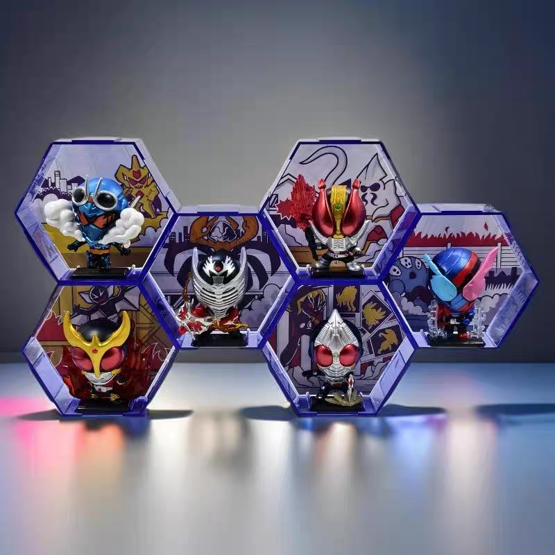 灵动创想假面骑士英雄666系列潮玩摆件盲盒手办模型男生礼物玩具