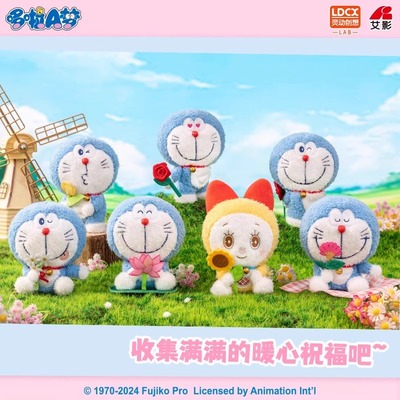 哆啦A梦花语祝福灵动创想盲盒