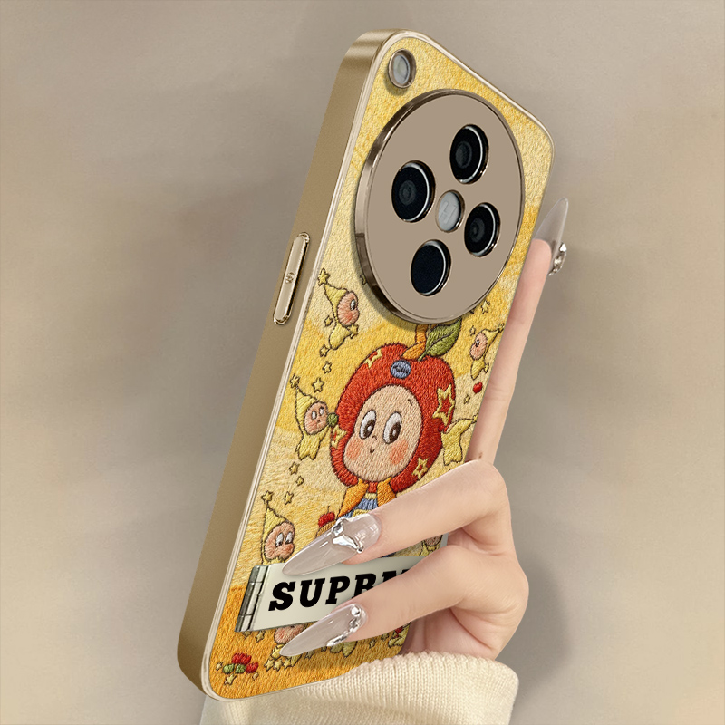 苹果星人适用于OPPOFindX9手机壳x7ultra新款findx8卡通x6网红x5可爱女a97高级a93s支架全包防摔小羊皮保护套