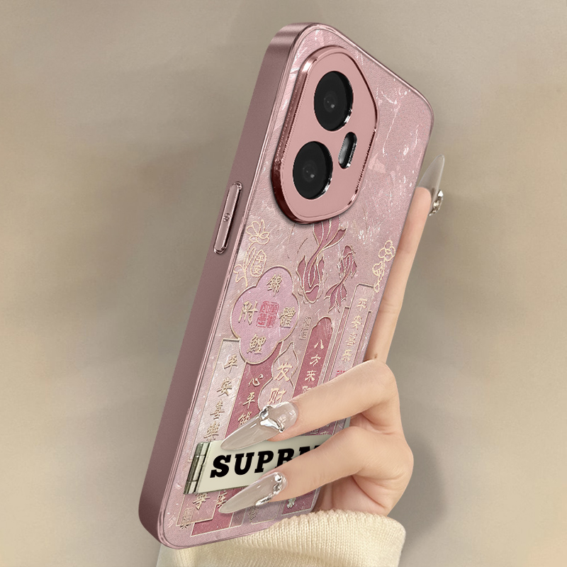 浙皇适用于荣耀400手机壳300新款200文字100pro国风80女款高级感70支架60全包50防摔90gt小羊皮POWER平安锦鲤