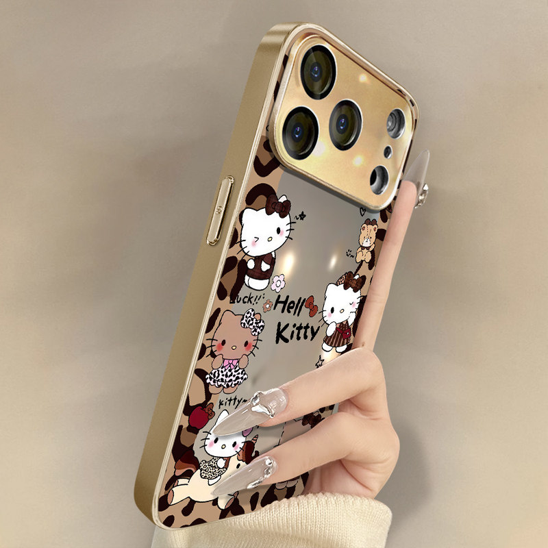 豹纹裙kt猫适用于苹果17手机壳17pro新款iPhone17promax卡通16网红可爱15女14高级13支架12电镀镜面11保护套,3C数码配件,手机保护套/壳,淘宝优惠券,粉丝福利购,淘宝优惠卷