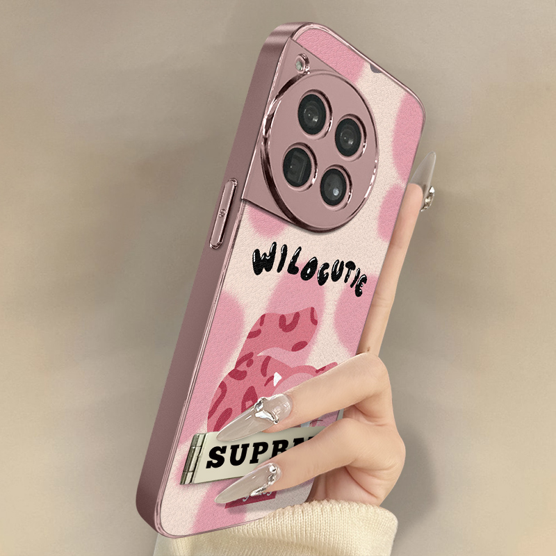 猫咪哭娃适用于一加15手机壳1加13T新款12卡通11网红ace6可爱ace5pro女ace3高级2支架全包防摔小羊皮保护套