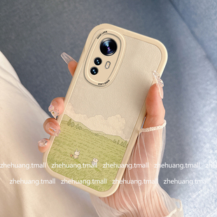 文艺油画田园风适用小米13pro手机壳14x新款12spro硅胶10pro可爱maix4趣味civi2全包小米8/9镜头11pro保护套