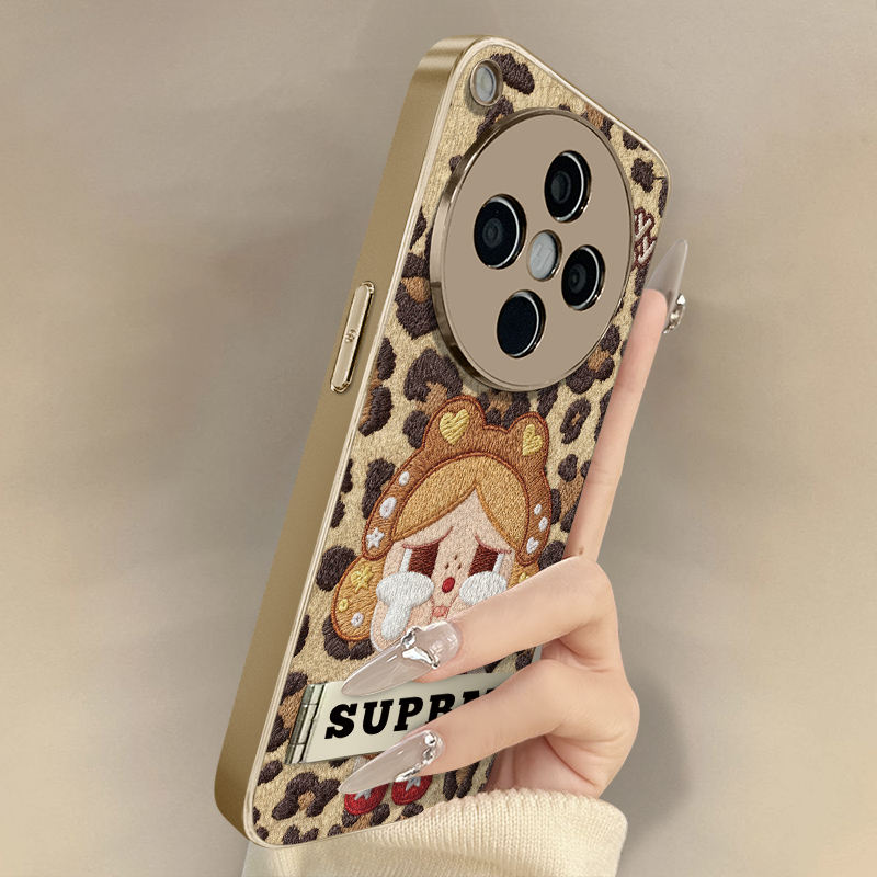 浙皇适用于OPPOFindX9手机壳x7ultra新款findx8卡通x6小众x5可爱女a97高级a93s支架全包防摔小羊皮a2豹纹哭娃