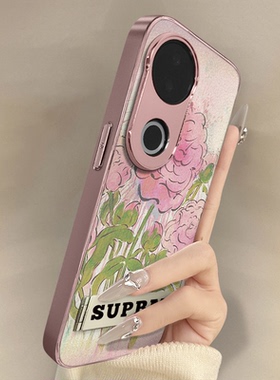 浙皇适用vivoS20Pro手机壳S19高级网红S18eS17t新款S16可爱女S15Pro电镀S12小羊皮S10全包防摔支架玫瑰故事