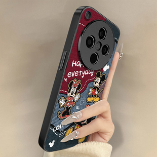 牛仔米奇适用于oppofindx9手机壳findx9pro新款 x8s卡通x7ultra可爱小羊皮x6网红x5好看a97男女A6高级防摔支架