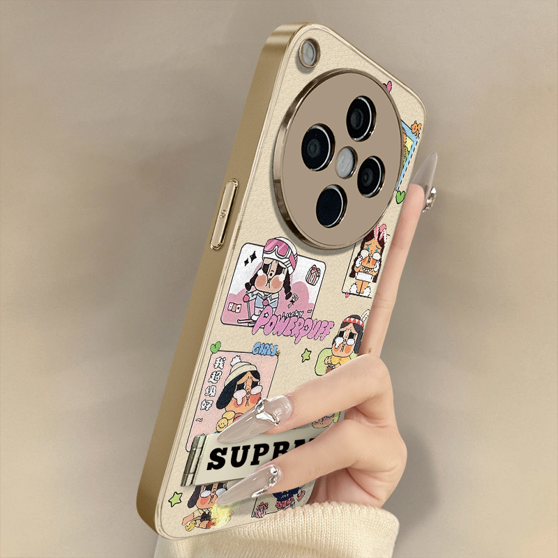 浙皇适用于oppofindx8手机壳x7ultra新款x6pro高级x5防摔a93s支架a72网红a57卡通a55羊皮女a97可爱a2旅游哭娃