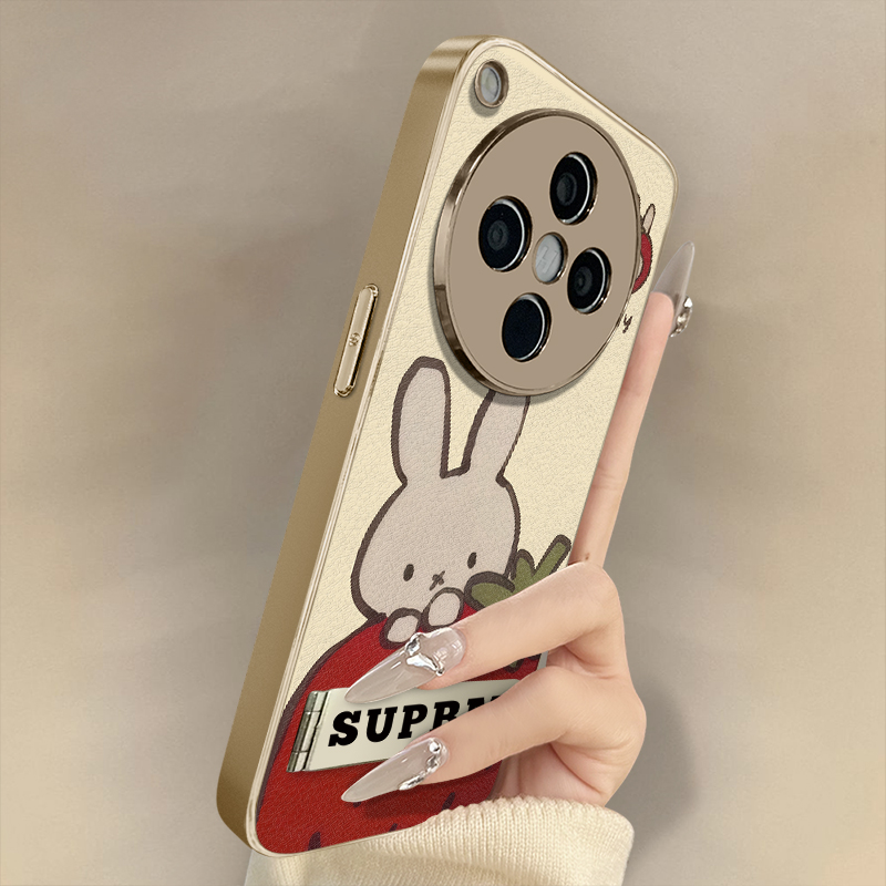 浙皇适用于oppofindx8手机壳x7ultra新款x6pro高级x5全包a97防摔a93s支架a57可爱a55羊皮a3ia2大草莓米菲兔子