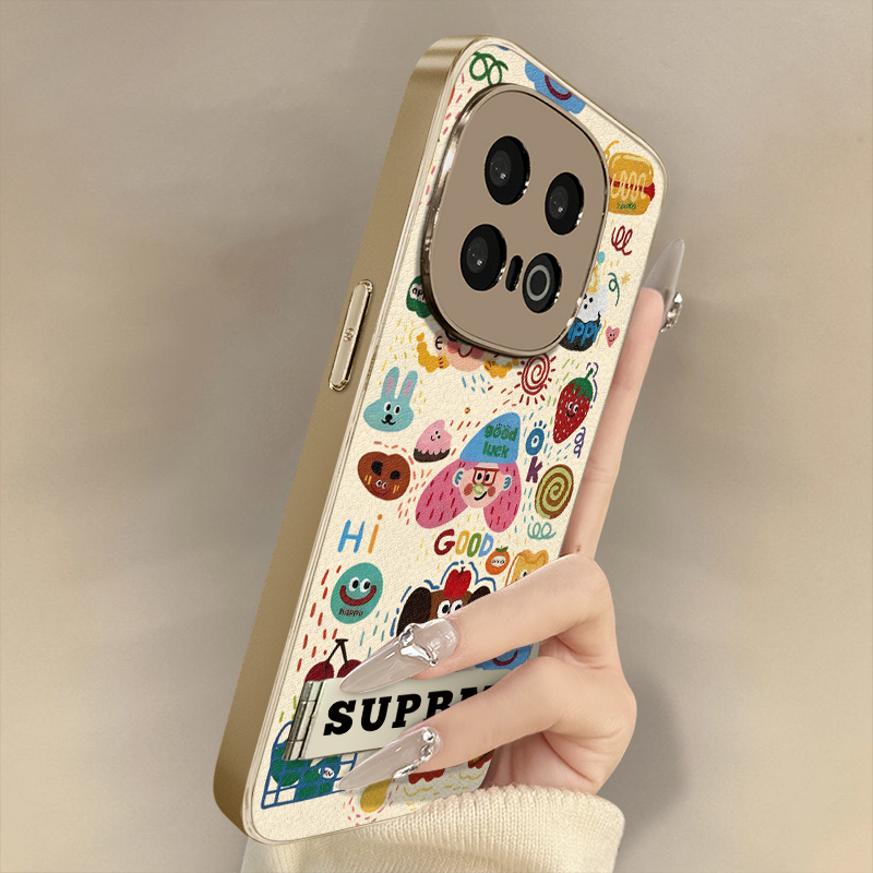 浙皇适用于vivoiqoo13手机壳12新款11小羊皮neo10女9高级8全包7防摔6支架z10turbo电镀秋冬可爱z9x开心女孩