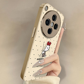 波点凯蒂猫适用于oppofindx9手机壳findx9pro新款 x8s卡通x7ultra可爱小羊皮x6网红x5好看a97男女A6高级感支架