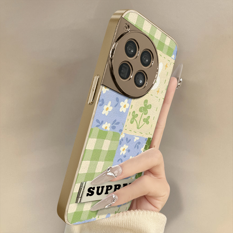 浙皇适用于一加13手机壳1加13T新款12网红11小羊皮ace5pro防摔3全包保护套支架可爱女秋冬创意ace2v碎花萌兔