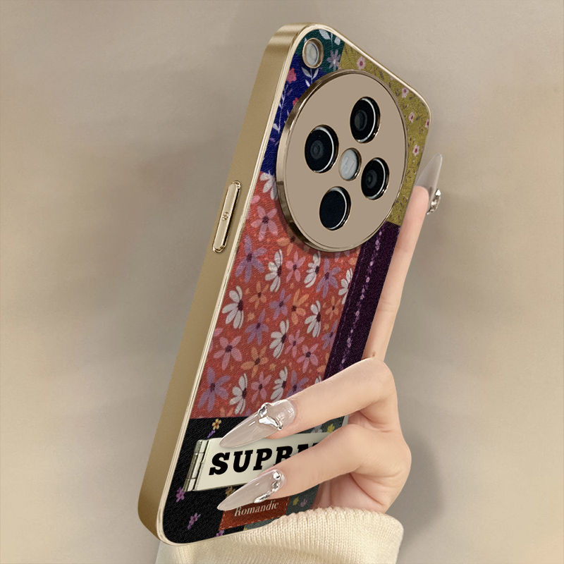 浙皇适用于oppofindx8手机壳x7ultra新款x6pro秋冬x5网红a97轻奢高级a93s支架a72全包57防摔羊皮女a2拼接碎花