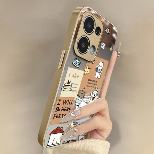 猫狗标签适用于opporeno16手机壳16pro新款15pro可爱14pro爆款13好看12支架11pro镜面10高级9小众A6超火5女款