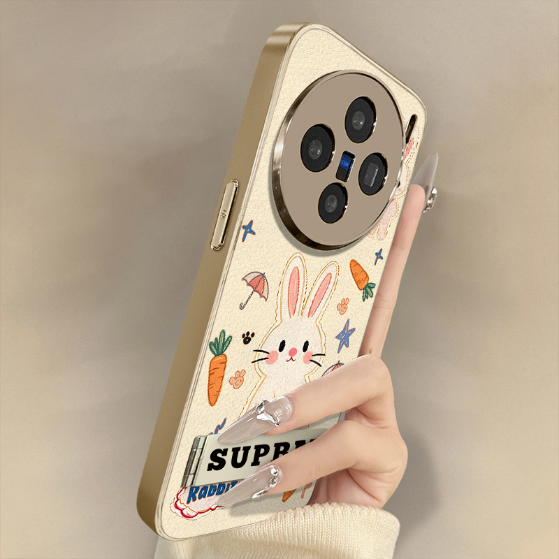 浙皇适用于vivox200s手机壳x100新款x90s高级x80pro全包x70防摔x60支架y300创意78秋冬羊皮女可爱z9x萝卜兔子