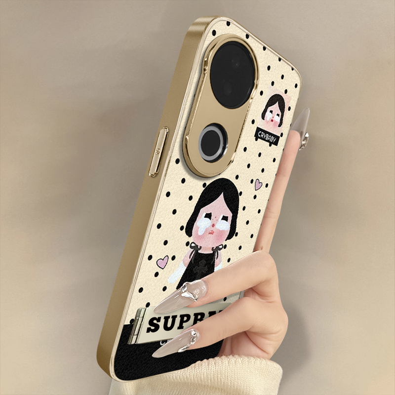 浙皇适用于vivos30手机壳s20pro新款s18e网红s17t女15e可爱12全包s19防摔s16支架小羊皮秋冬创意s10波点哭娃
