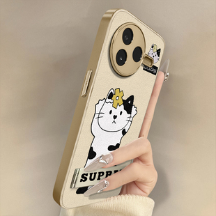 浙皇适用于红米k80手机壳k70e新款k60ultra高级感k50可爱note14少女创意13防摔支架小羊皮网红12pro举手猫咪