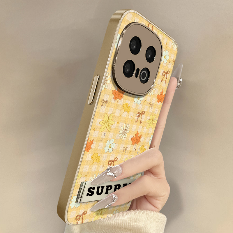 浙皇适用于vivoiqoo13手机壳12新款11小羊皮neo10女9可爱8全包7防摔6支架z10turbo电镀秋冬创意z9x枫叶花朵