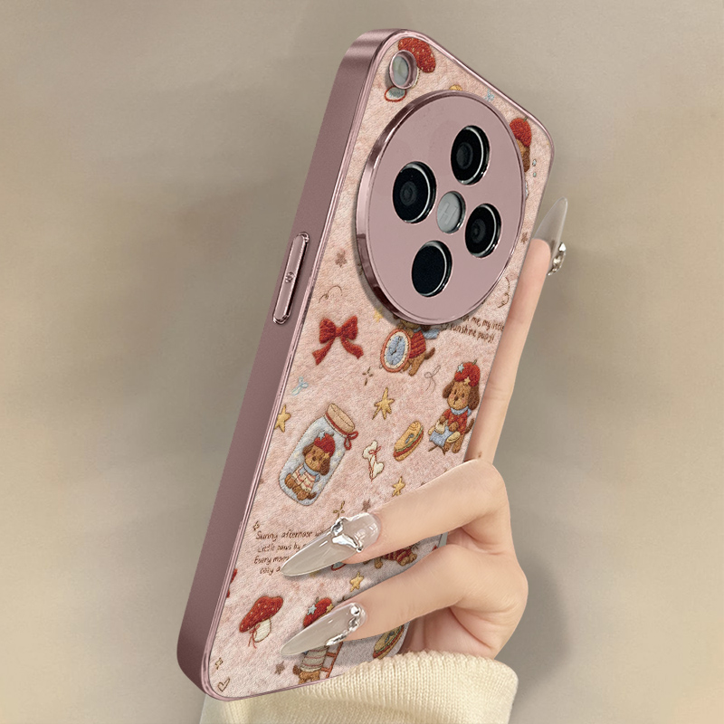 瓶装小狗适用于OPPOFindX9手机壳x7ultra新款findx8卡通x6网红x5可爱女a97高级a93s支架全包防摔小羊皮保护套