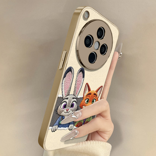 狐狸兔子适用于oppofindx9手机壳findx9pro新款 x8s男女x7ultra可爱小羊皮x6网红x5好看a97小众A6高级防摔支架
