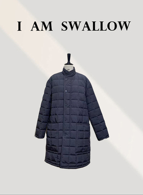 【南油实体店见主页】小立领菱格长款棉服外套