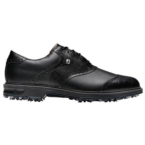 代购Footjoy男士高尔夫球鞋防滑耐磨轻便透气黑色防水系带