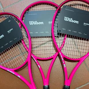 26新款代购Wilson Burn V6 105 S威尔胜限定款霓虹粉网球拍265克