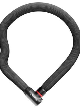 代购ABUS自行车锁防剪抗拉免钥匙锁闭编织外层钢芯结构85厘米长