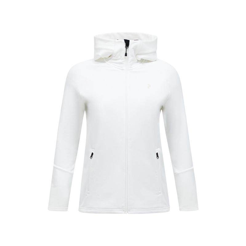 代购PEAK PERFORMANCE壁克峰女士抓绒外套速干保暖防风轻便白色