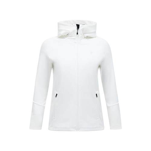 代购PEAK PERFORMANCE壁克峰女士抓绒外套速干保暖防风轻便白色