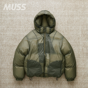 DOWN 现货 SMOOTH HIKING 无绗缝透明轻质保暖羽绒服24AW ROA