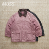 PRODUCT DUCK BLOUSON 现货 AURALEE 羊皮领水洗帆布做旧夹克