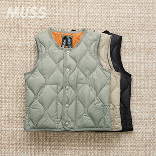 现货 TAION KIDS MILITARY DOWN VEST 儿童轻薄保暖绗缝羽绒马甲