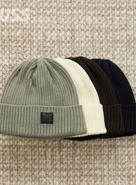 现货 TAION MILITARY KNIT CAP 简约保暖罗纹休闲复古针织帽 25AW