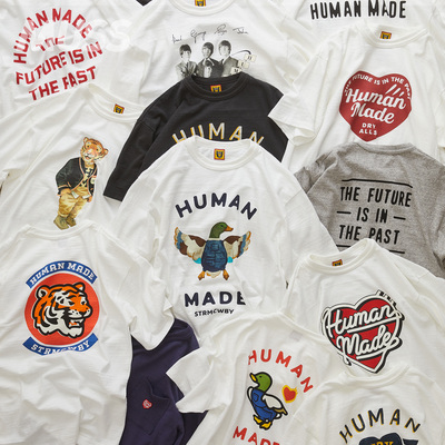 HUMANMADE爱心字母印花短袖T恤