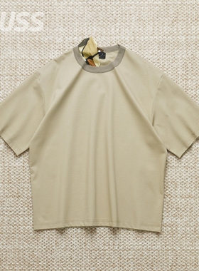 现货 KOLOR 25SCM-T01201 日产可拆卸丝巾圆领休闲短袖T恤 25SS