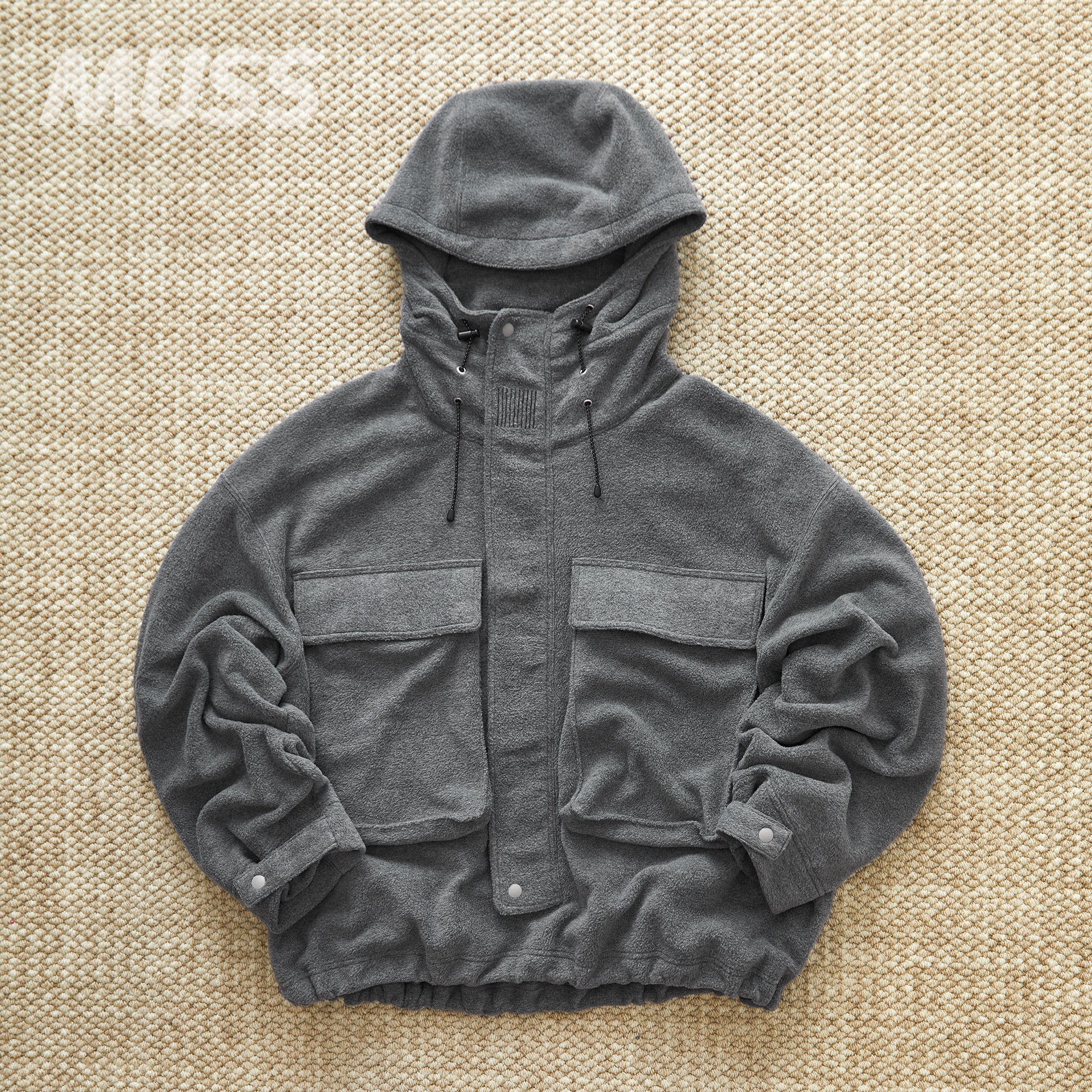 折扣现货 S.F.C FLEECE HOODIE JKT日产机能抓绒宽松夹克外套23AW