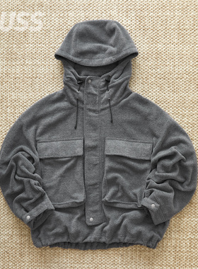 折扣现货 S.F.C FLEECE HOODIE JKT日产机能抓绒宽松夹克外套23AW