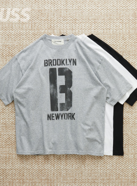 现货 ANACHRONORM BROOKLYN TEE 复古水洗天竺棉印花短袖T恤 25SS